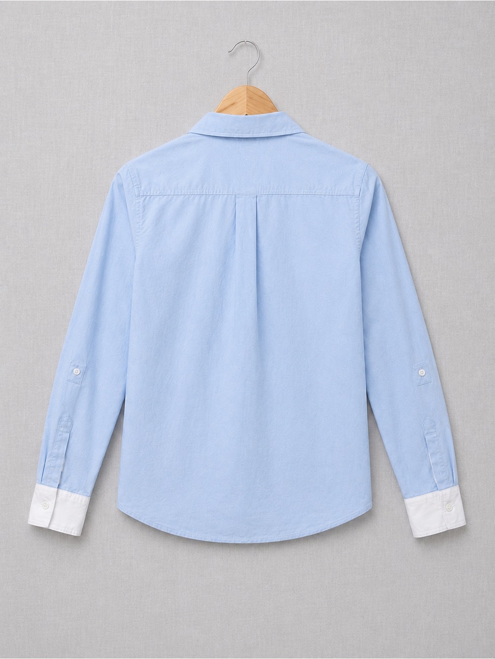 U.S. Polo Assn. Light Blue Button-Down Shirt with White Cuffs - Picture 2 of 4